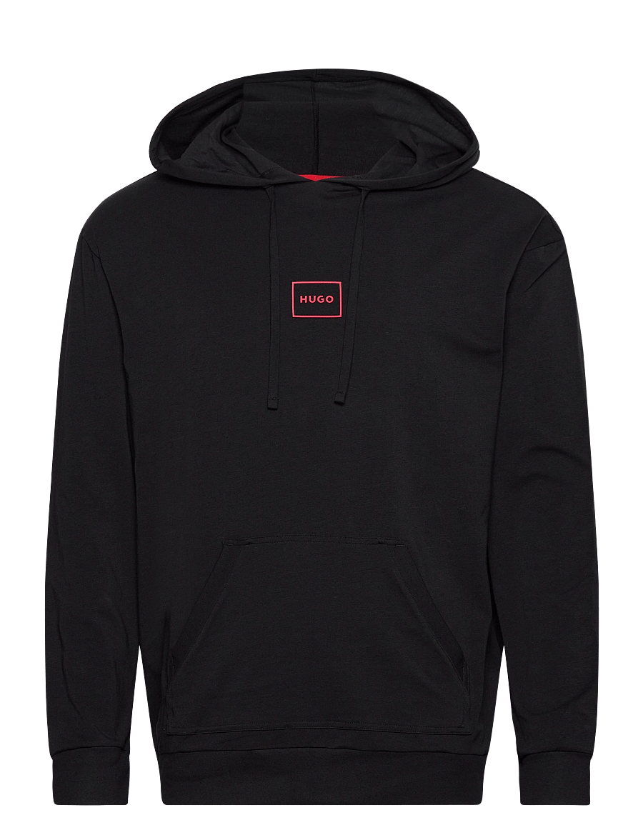 HUGO - Laze Hoodie - hauts de pyjama - black - 0