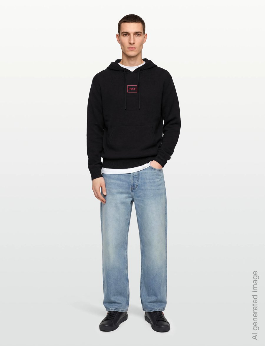 HUGO - Laze Hoodie - pidžaamasärgid - black - 0