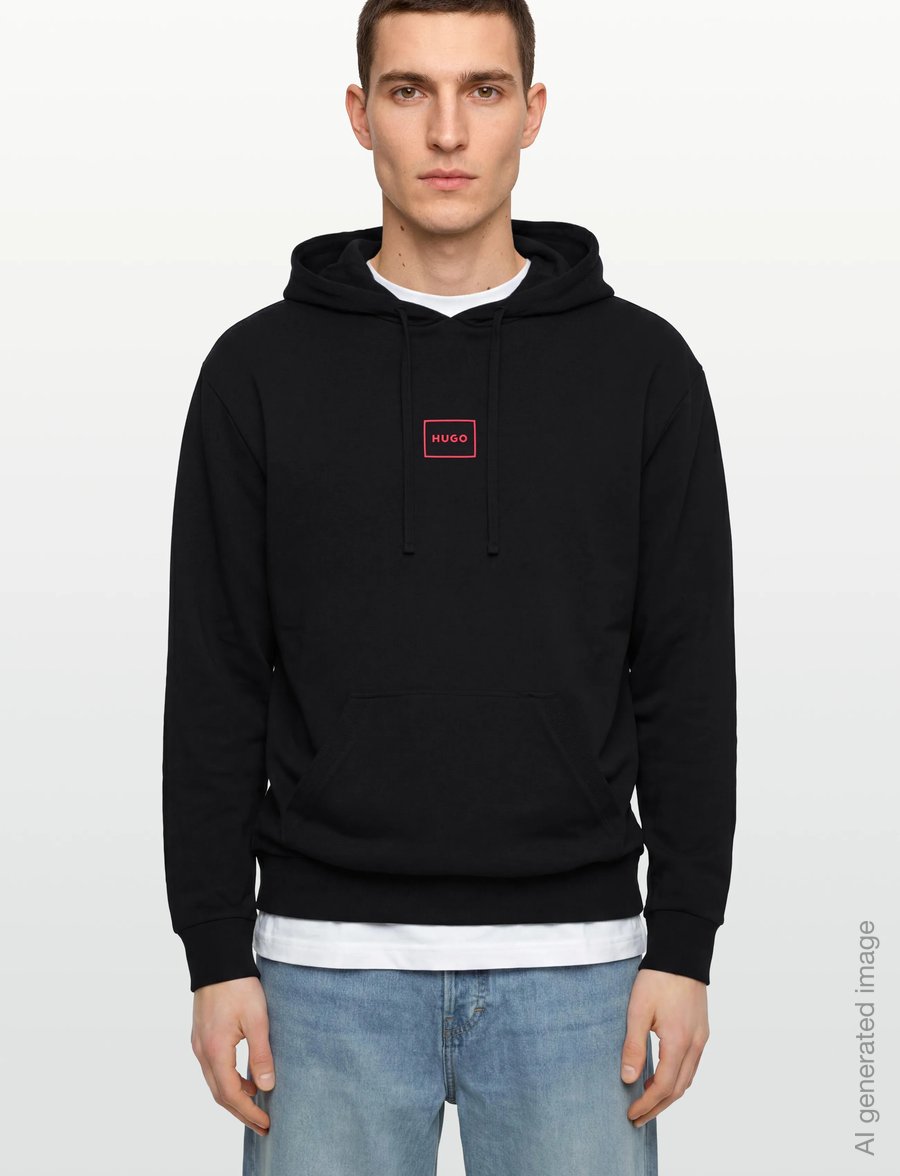 HUGO - Laze Hoodie - pidžaamasärgid - black - 3