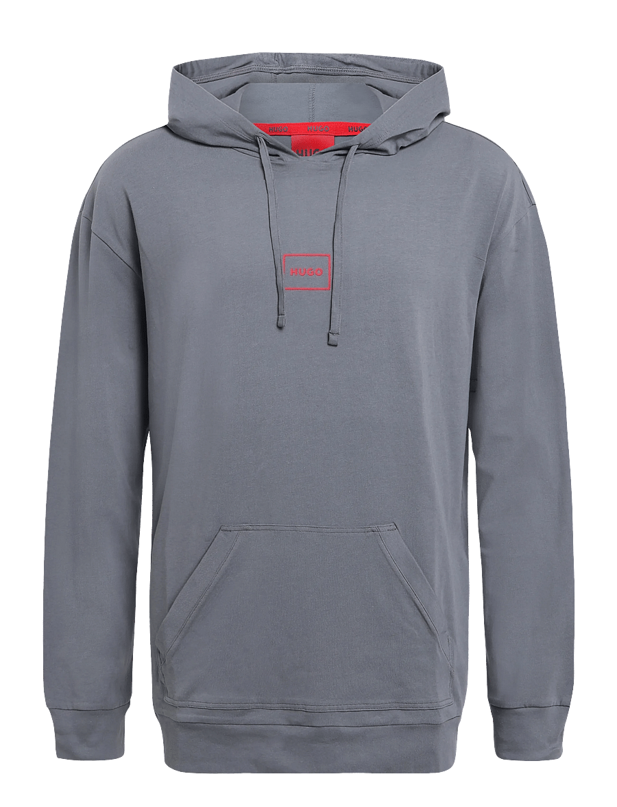 HUGO - Laze Hoodie - pyjama tops - medium grey - 0