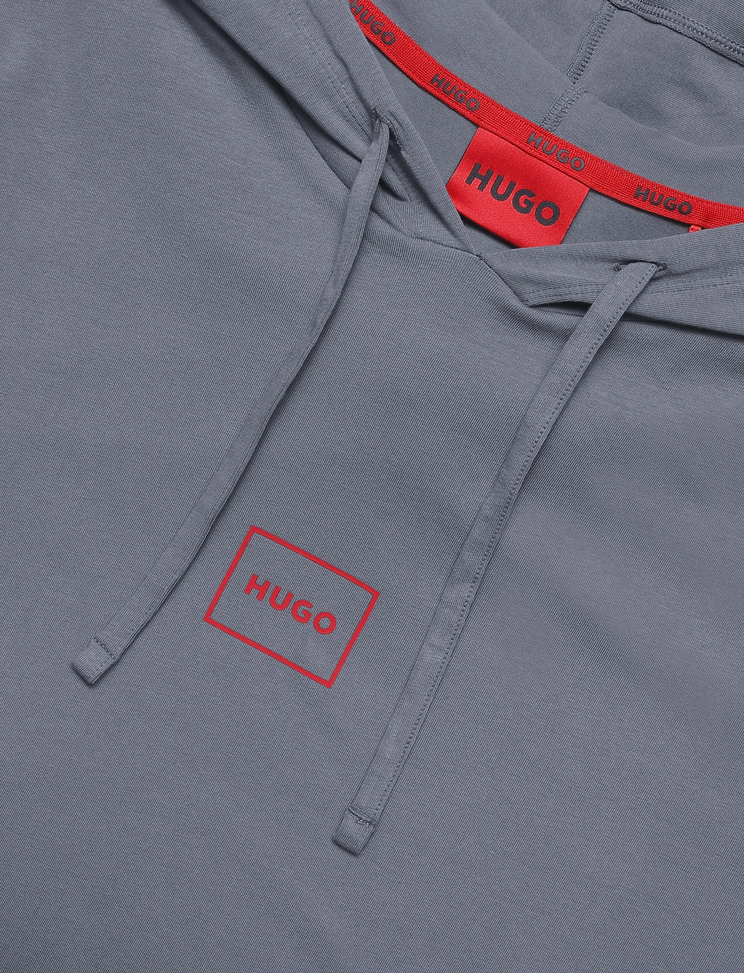 HUGO - Laze Hoodie - pyjama tops - medium grey - 1