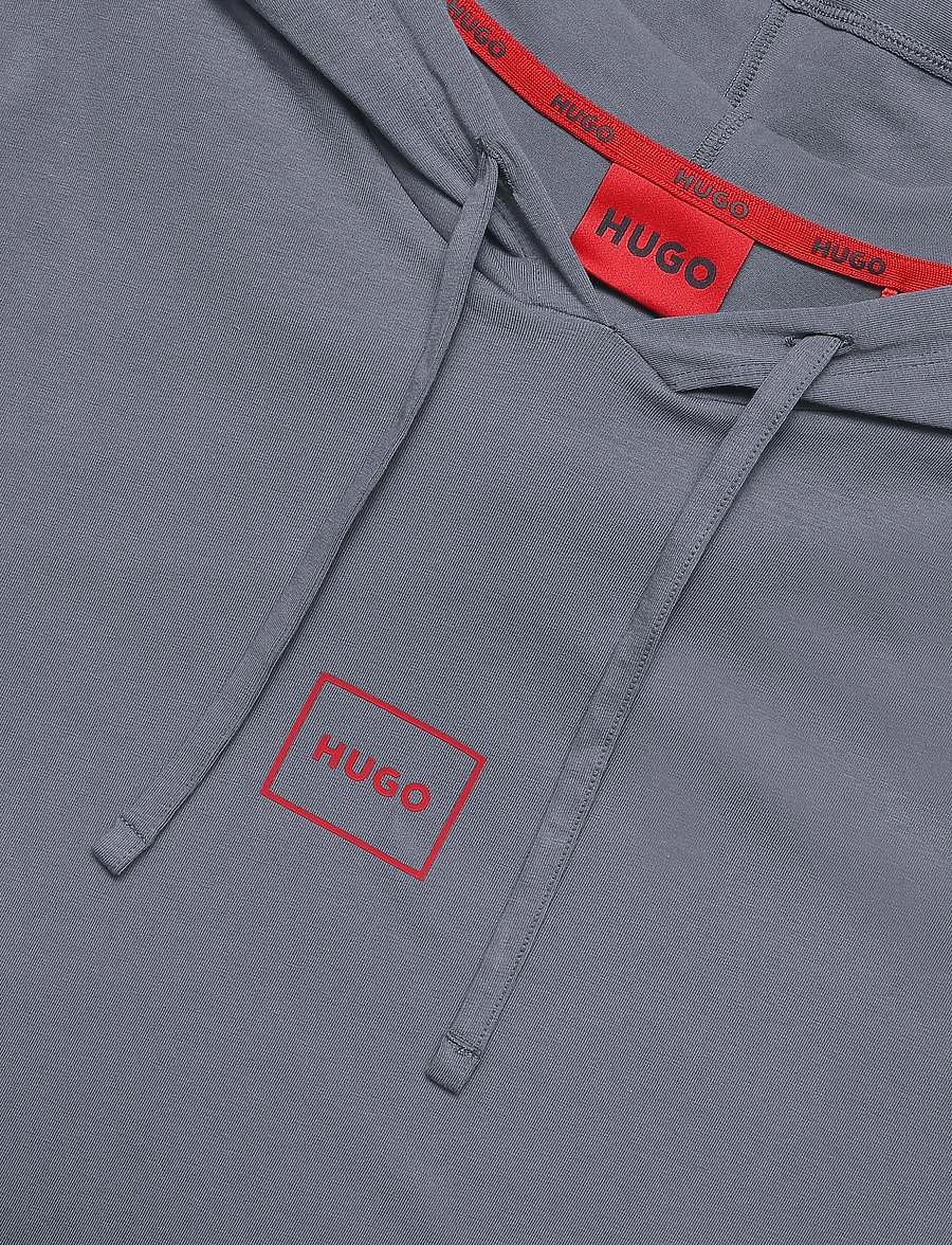 HUGO - Laze Hoodie - pyjama tops - medium grey - 1