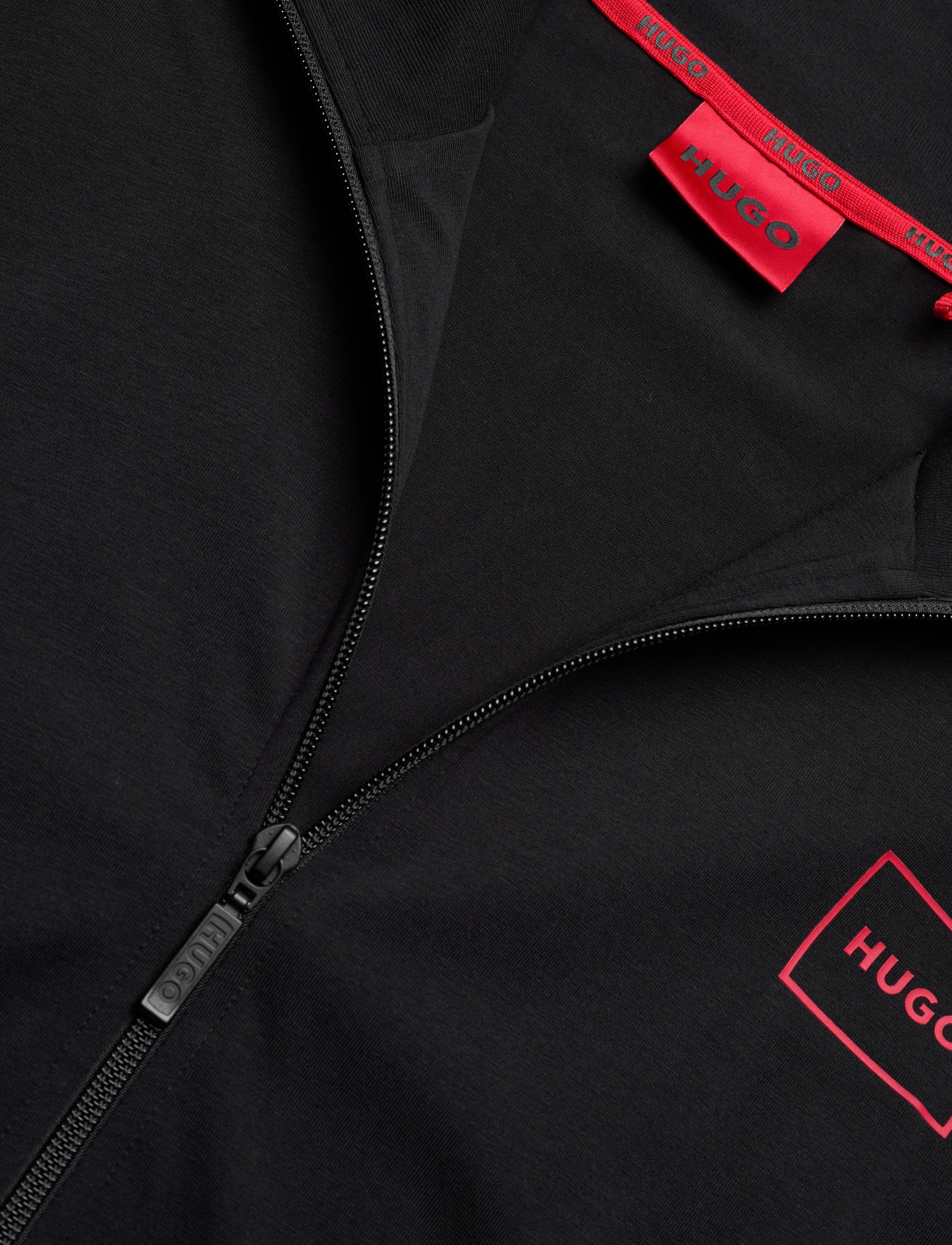 HUGO - Laze Zip Jacket - sweatshirts - black - 2
