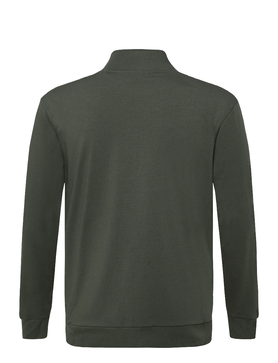 HUGO - Laze Zip Jacket - pullover mit durchgehendem reißverschluss - dark green - 1