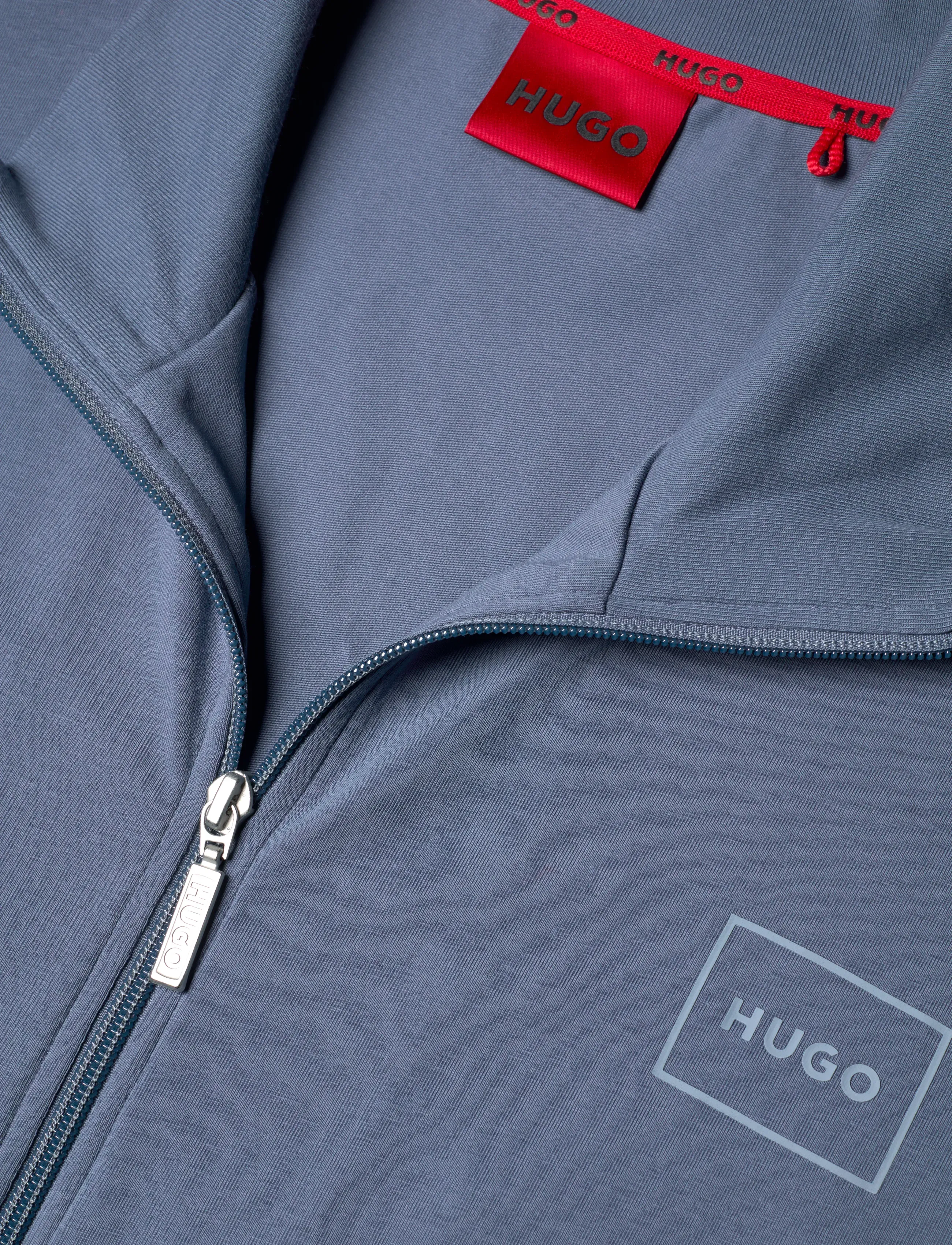 HUGO - Laze Zip Jacket - dressipluusid - open blue - 2