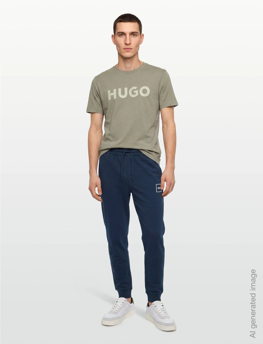 HUGO - Laze Pants CW - pyjamasbyxor - navy - 0
