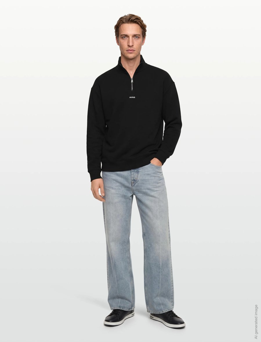 HUGO - Durty244 - sweatshirts - black - 0