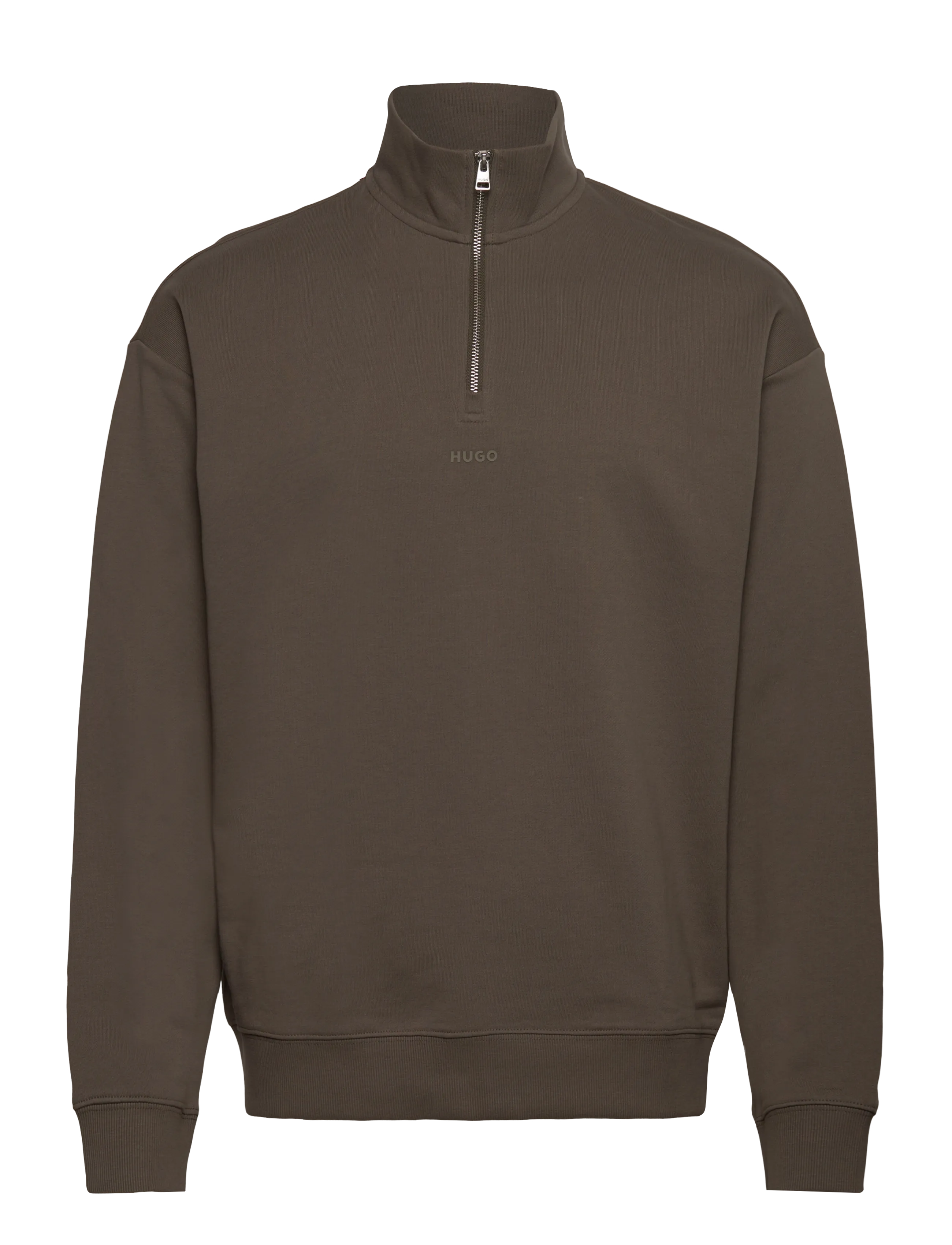 HUGO Durty244, XXL, Knitwear, Braun - Half Zip Jumpers, Männerswear