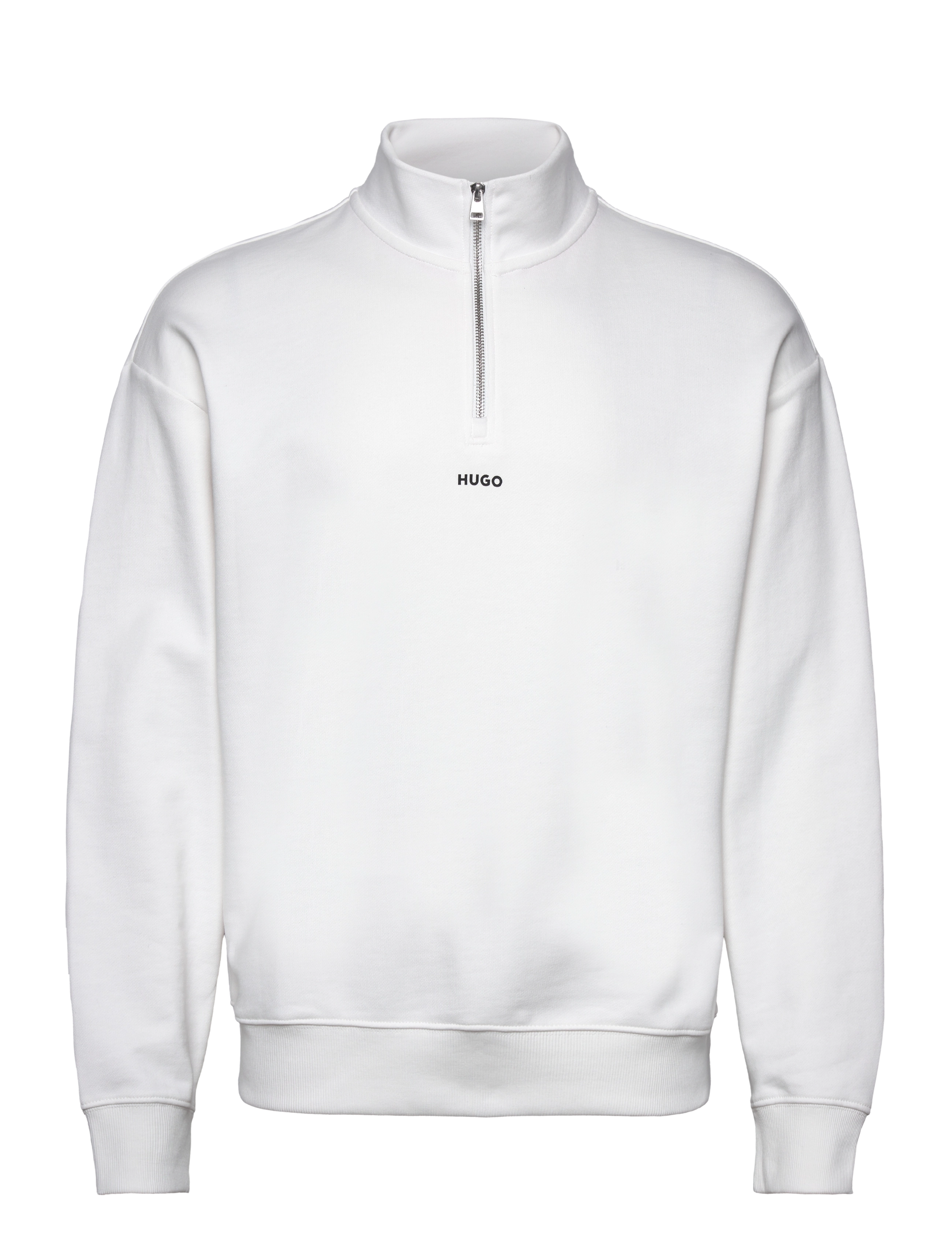HUGO Durty244, M, Knitwear, Weiß - Half Zip Jumpers, Männerswear