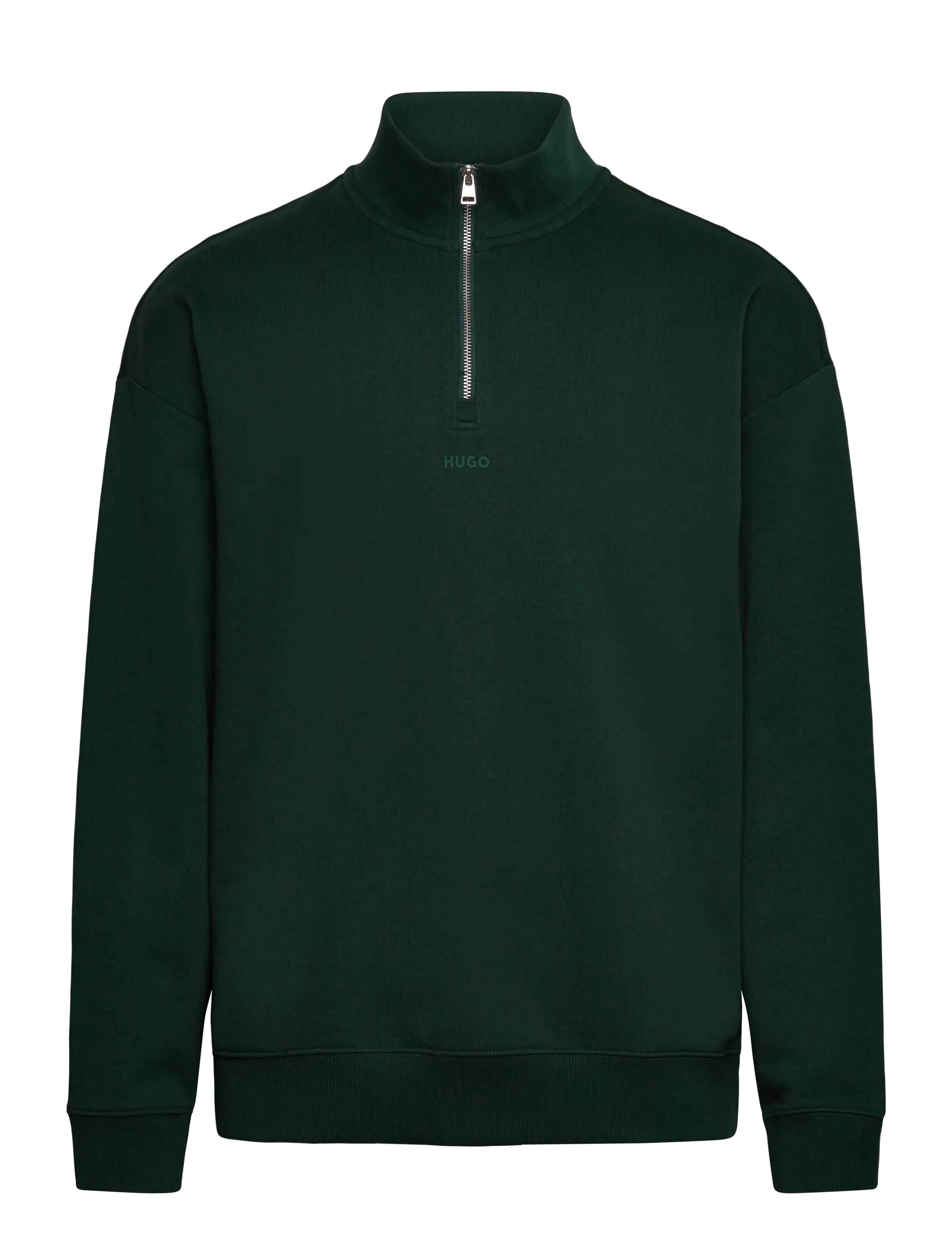 HUGO Durty244, XL, Knitwear, Grün - Half Zip Jumpers, Männerswear