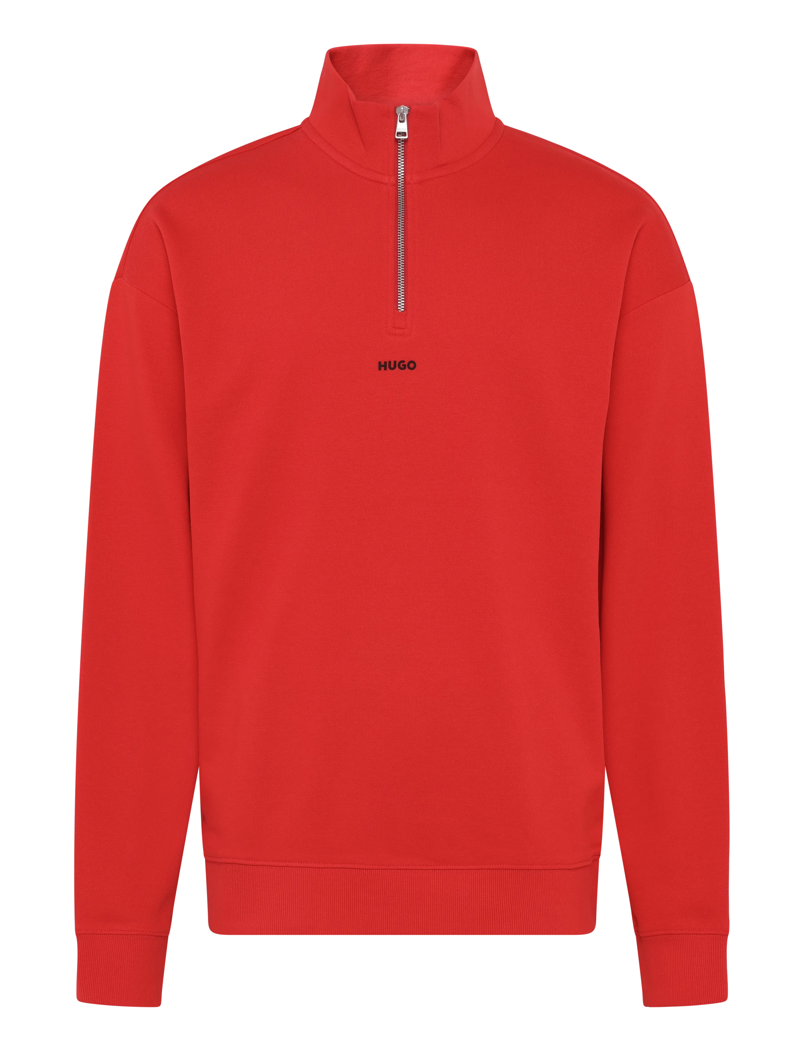 HUGO Durty244, L, Knitwear, Rot - Half Zip Jumpers, Männerswear