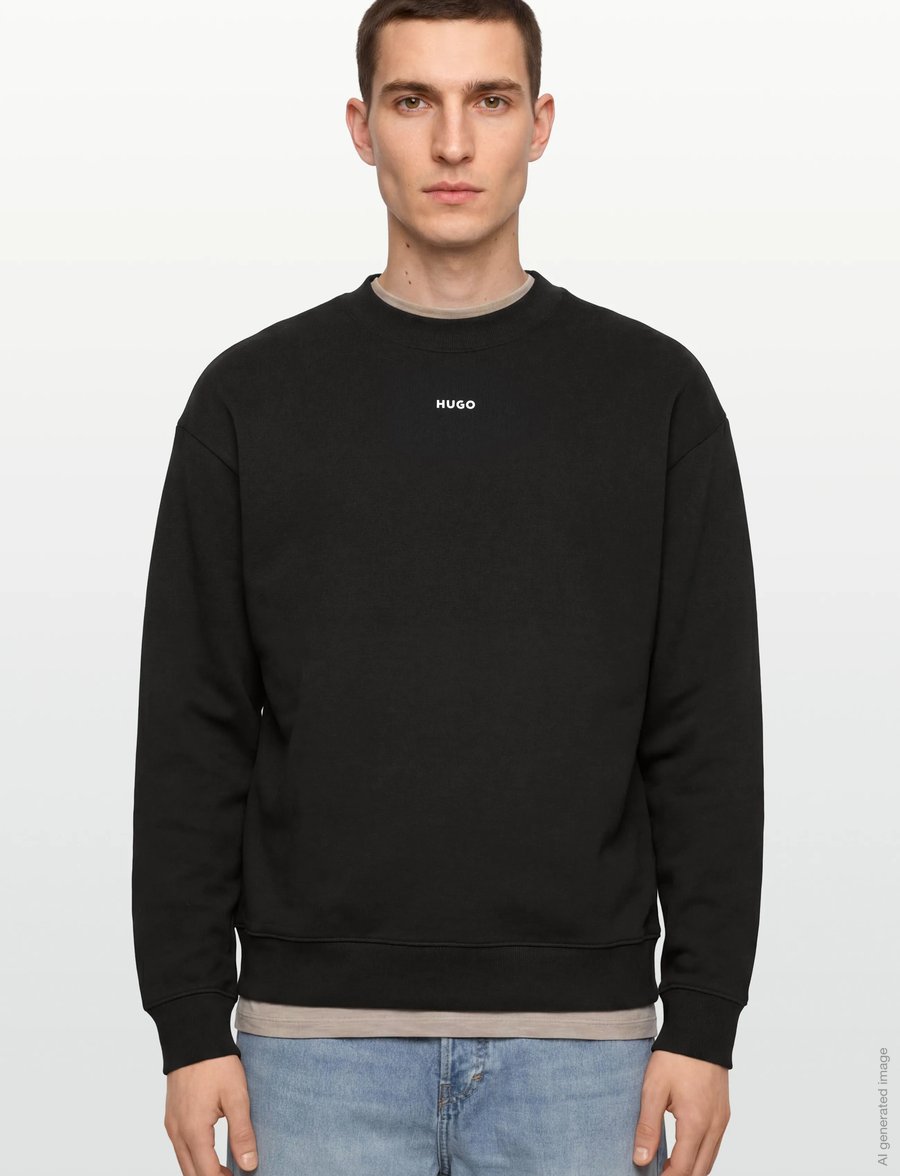 HUGO - Dapocrew - sweatshirts - black - 3