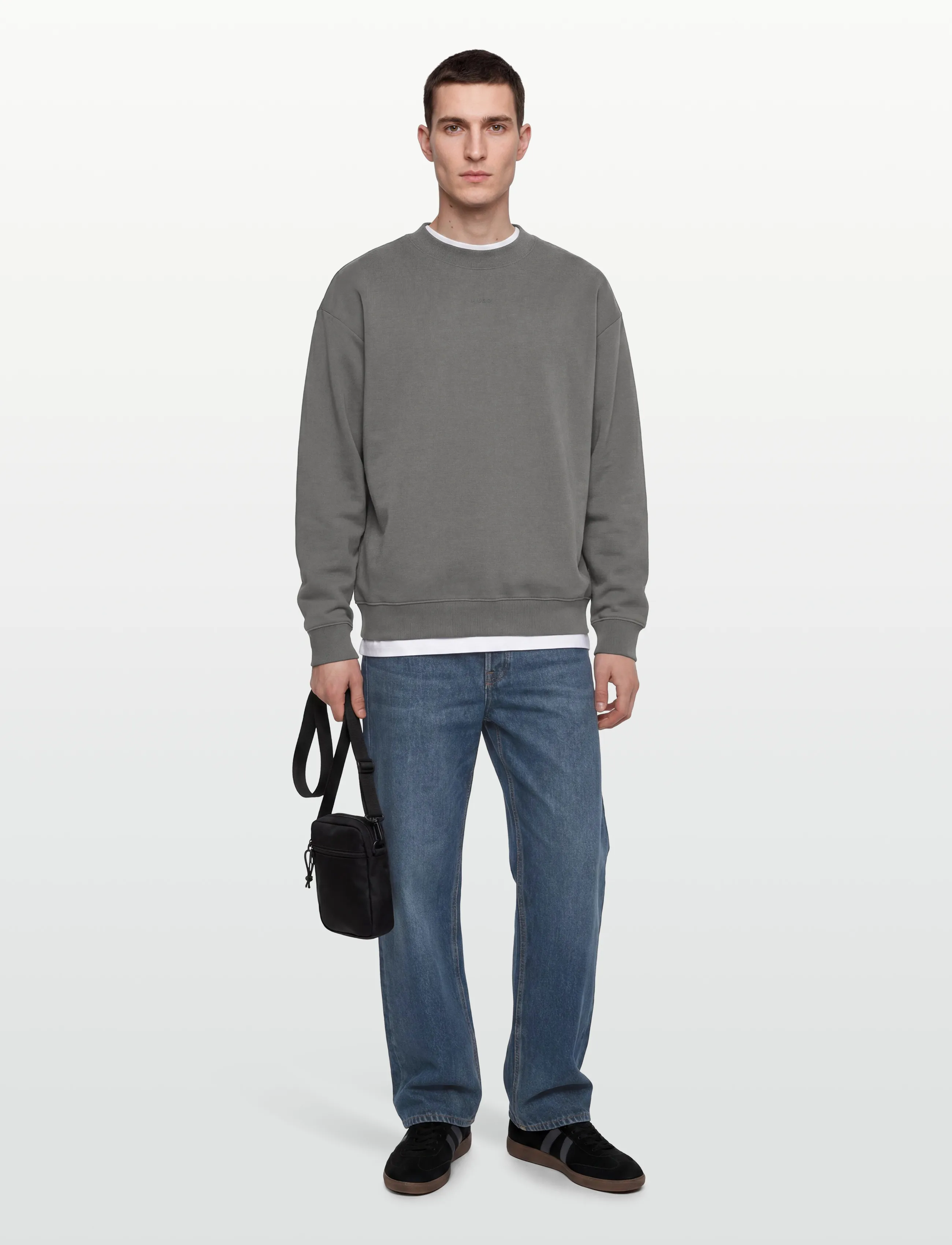 HUGO Dapocrew - Sweatshirts - DARK GREY / grey