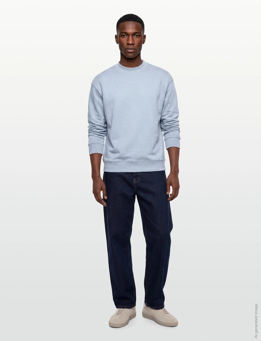 HUGO - Dapocrew - sweatshirts - open blue - 0