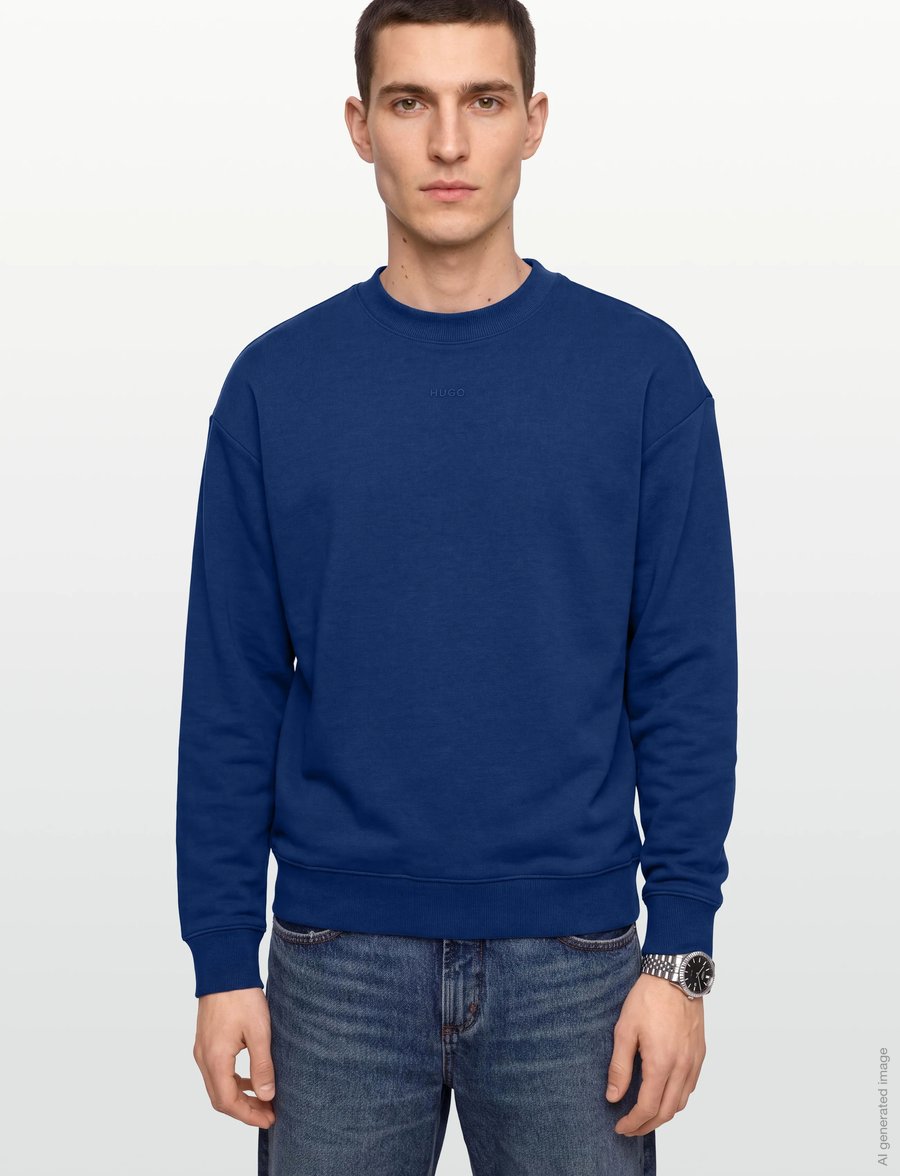 HUGO - Dapocrew - sweatshirts - open blue - 3