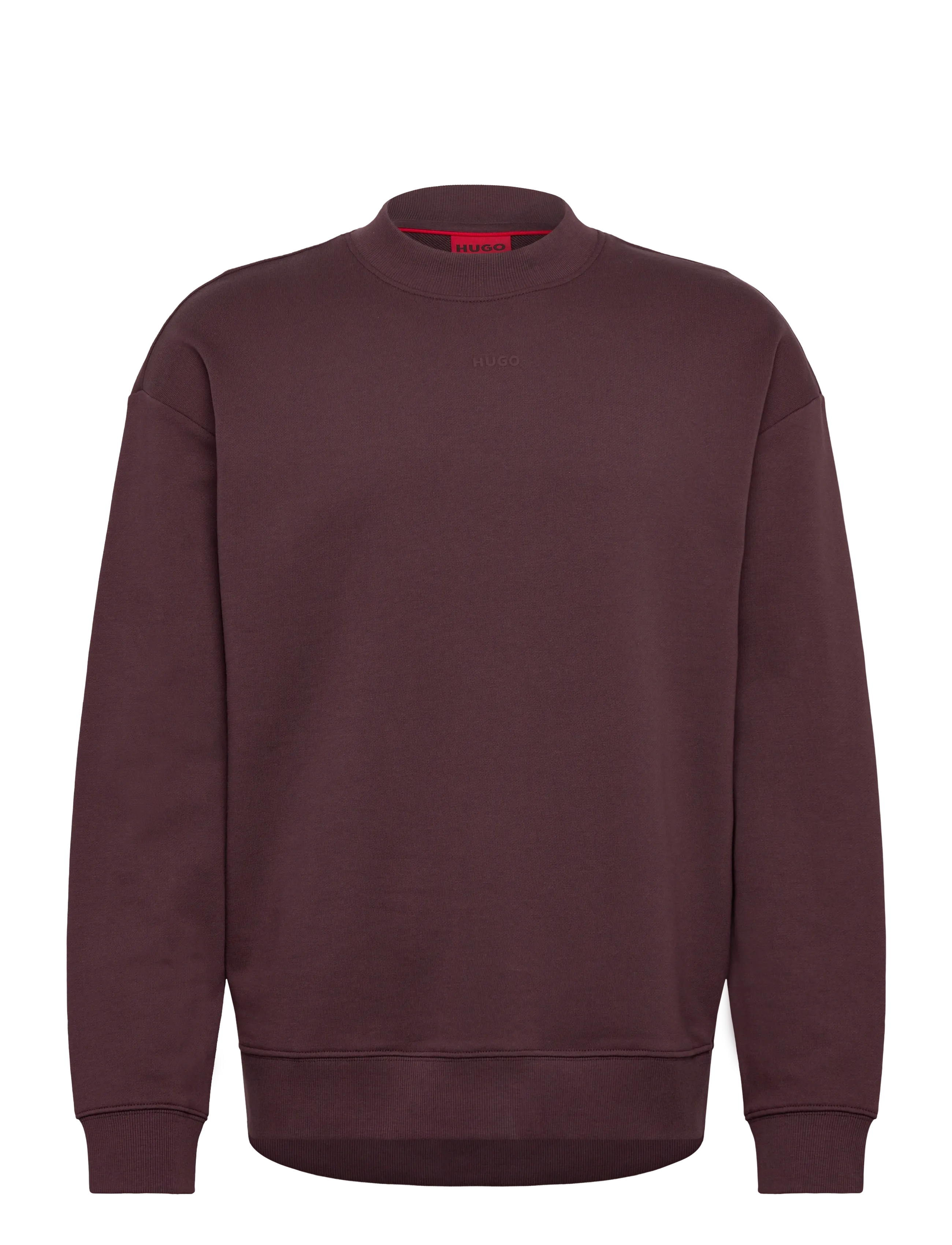 HUGO Dapocrew - Dressipluusid - OPEN BROWN / burgundy