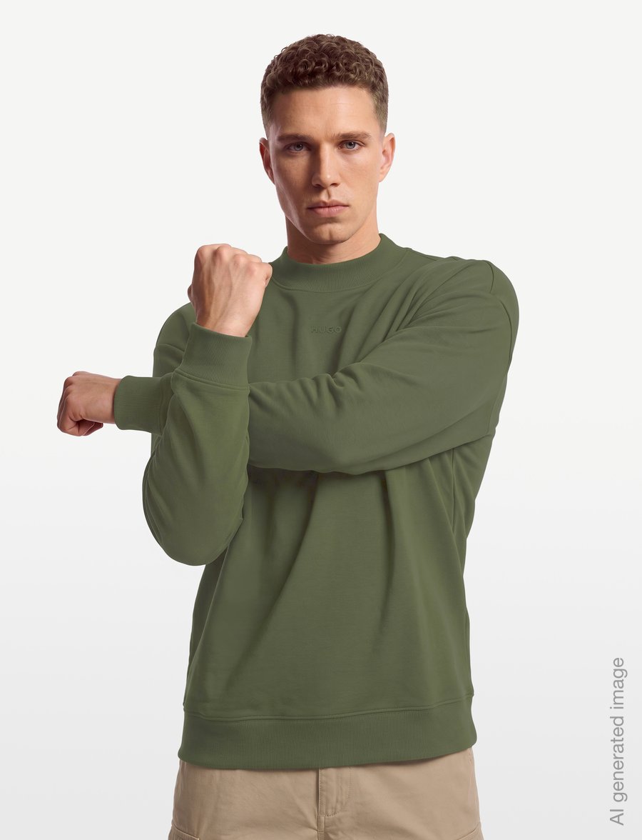 HUGO - Dapocrew - sweatshirts - open green - 3