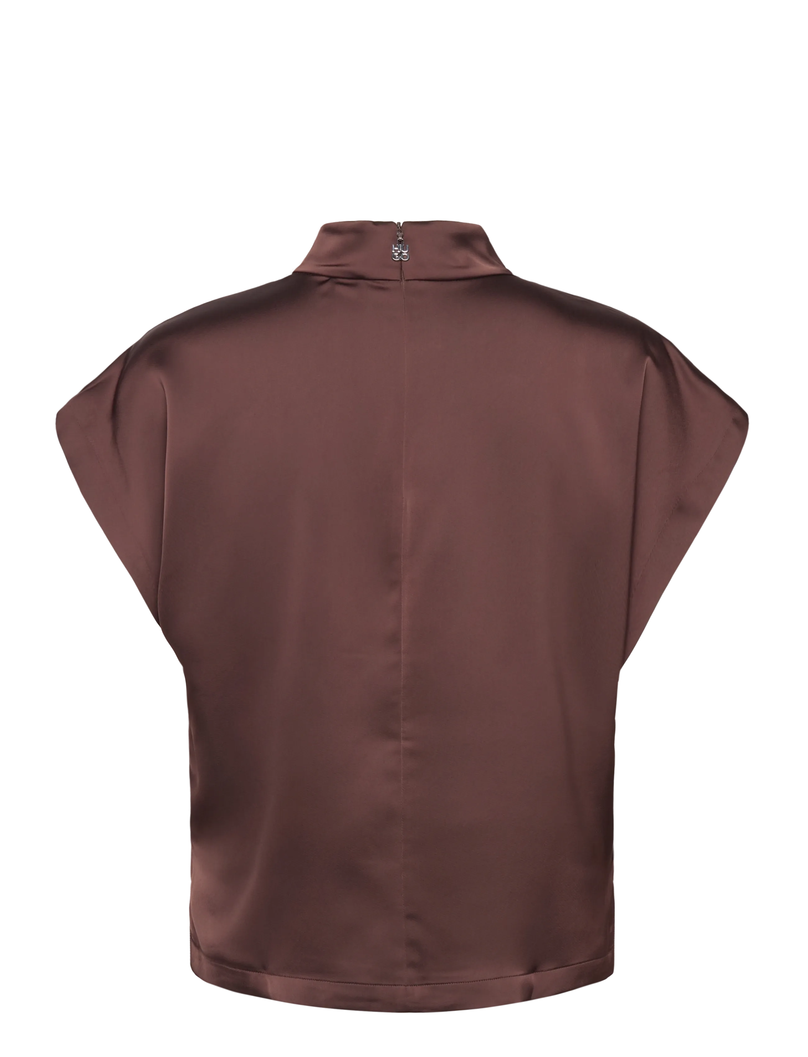 HUGO - Caneli-1 - lyhythihaiset puserot - dark brown - 1