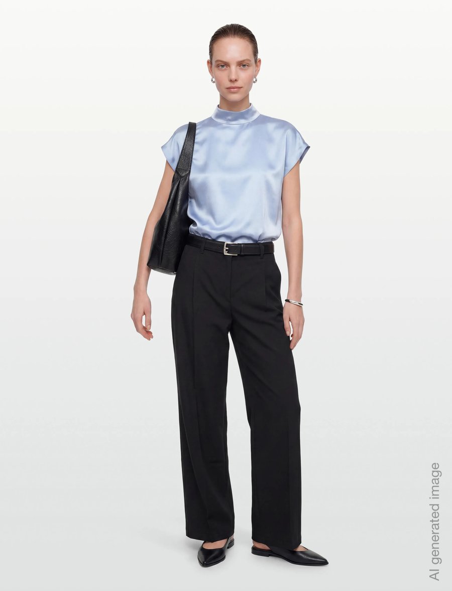 HUGO - Caneli-1 - short-sleeved shirts - open blue - 0