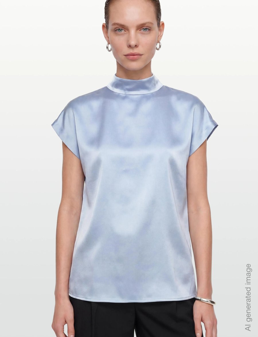 HUGO - Caneli-1 - short-sleeved shirts - open blue - 3