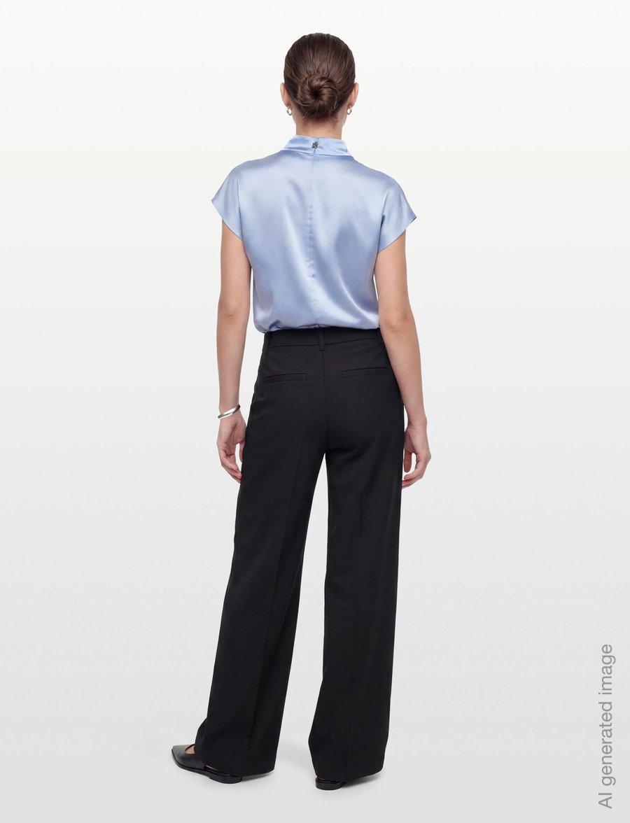 HUGO - Caneli-1 - short-sleeved shirts - open blue - 4