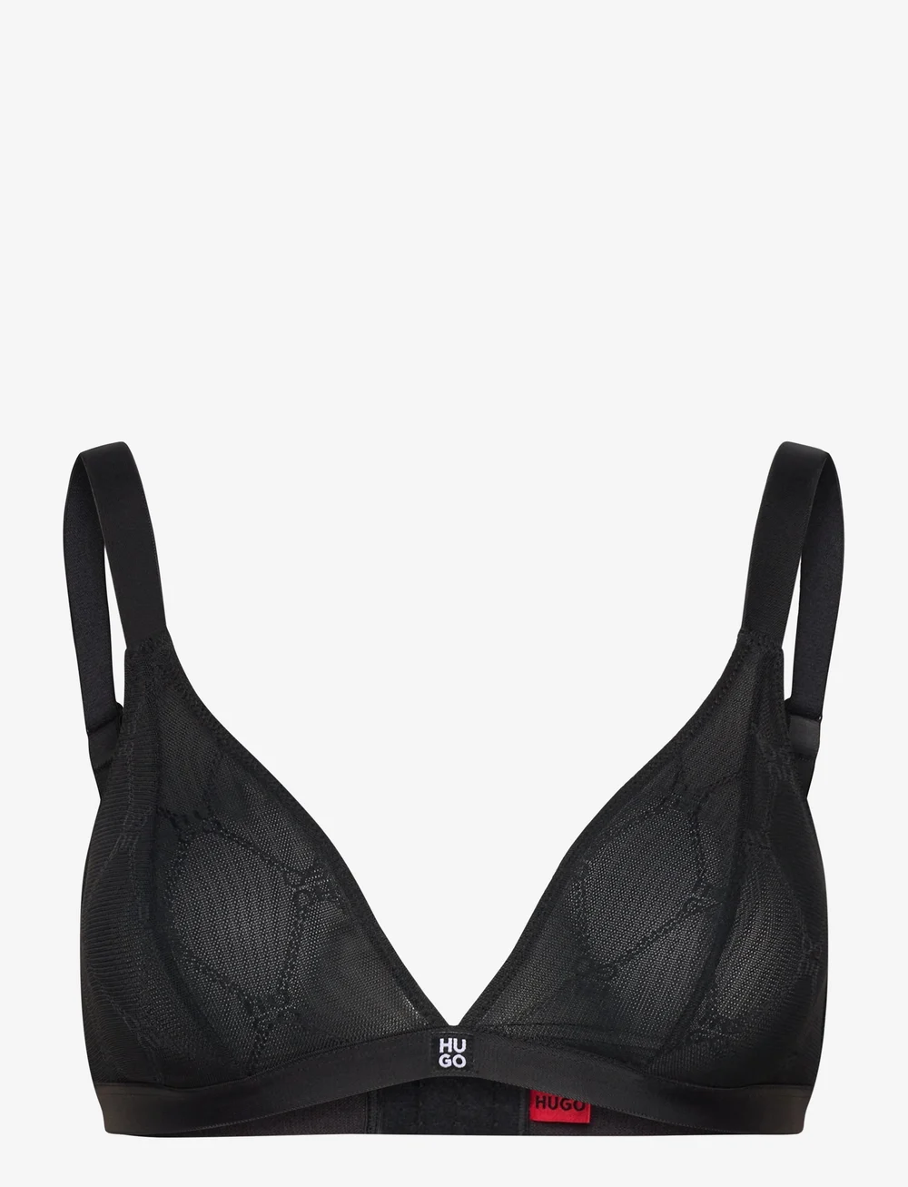 HUGO - TRIANGLE SPORTY LACE - bralette - black - 0