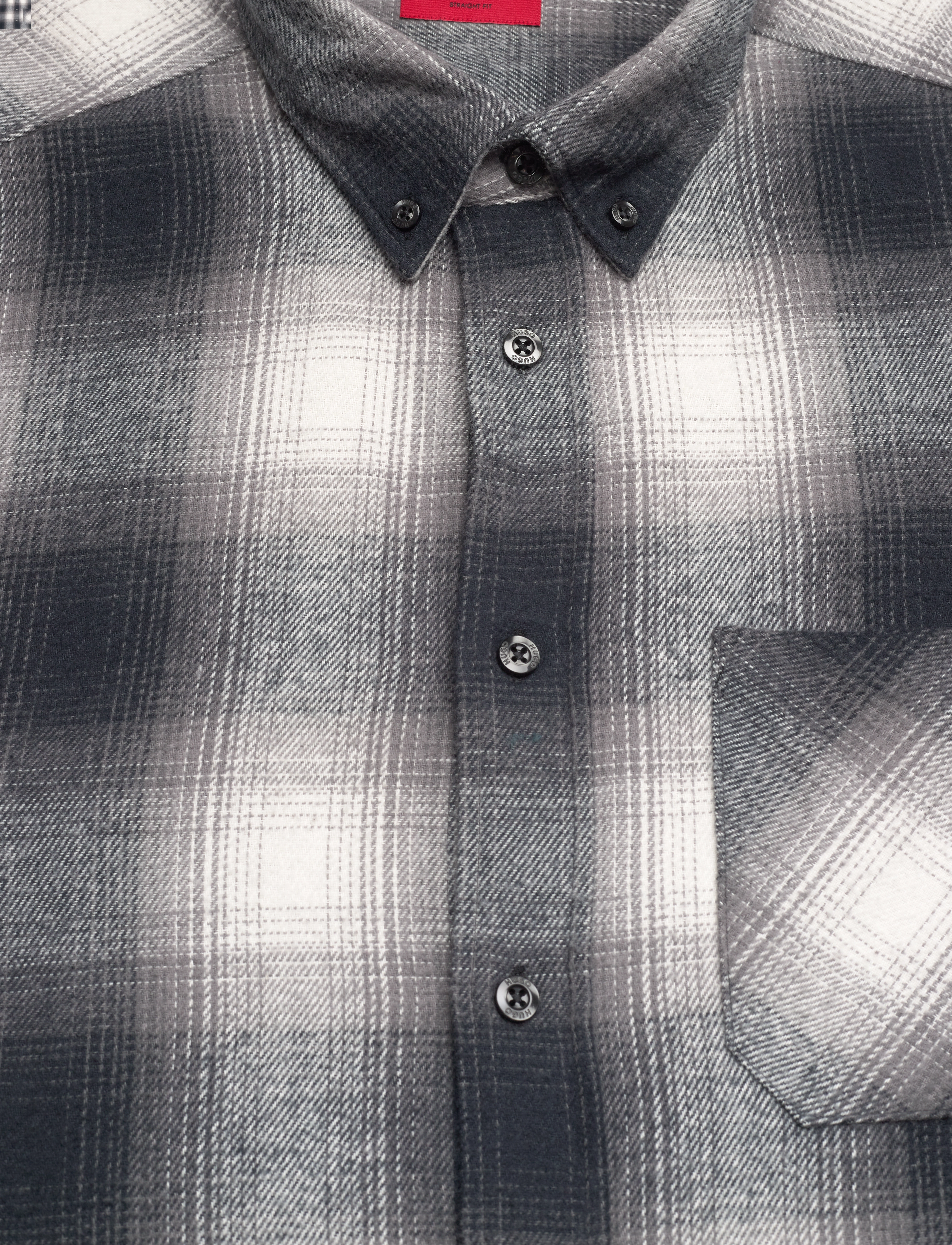 HUGO - Ermann - checkered shirts - medium grey - 3