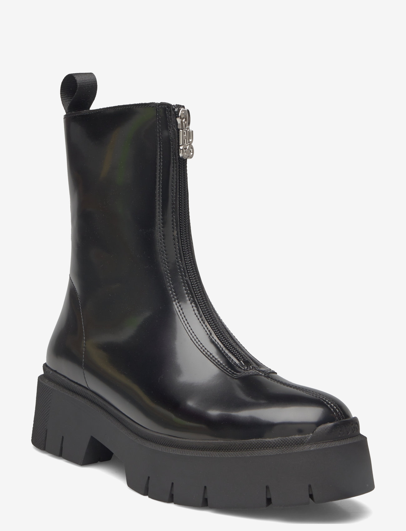 HUGO - Kris_ZipBootie_BRPU - platta ankelboots - black - 0