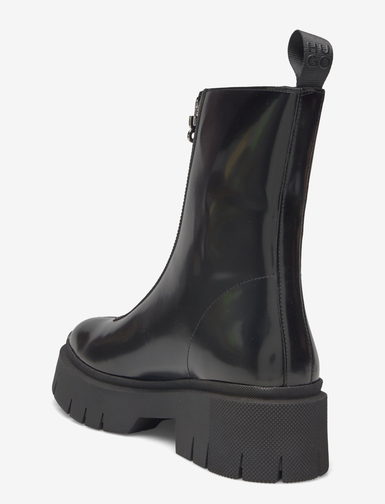 HUGO - Kris_ZipBootie_BRPU - platta ankelboots - black - 2
