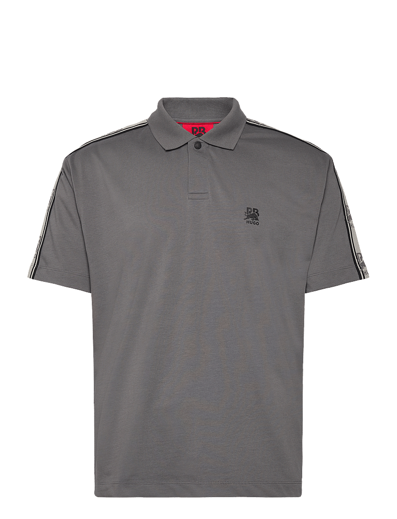 HUGO - Drack_RB - short-sleeved polos - open grey - 0