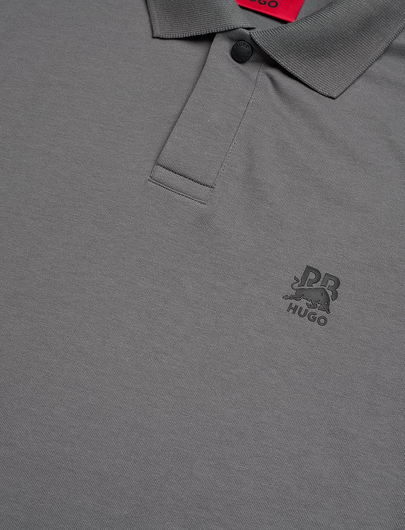 HUGO - Drack_RB - short-sleeved polos - open grey - 2