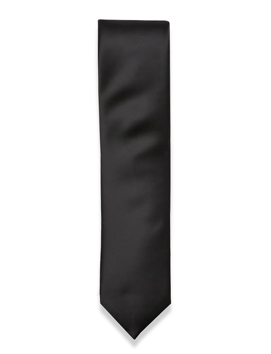 HUGO - Tie cm 6 - slips - black - 0