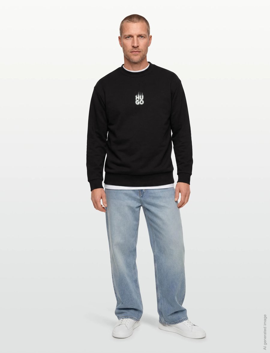 HUGO - Durungu - sweatshirts - black - 0
