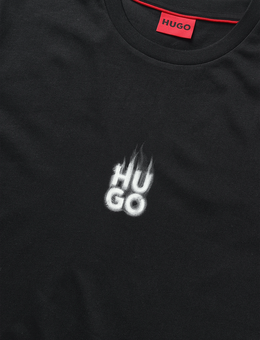 HUGO - Dalsar - lühikeste varrukatega t-särgid - black - 2