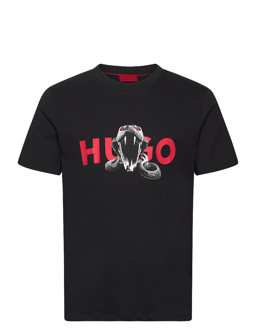 HUGO - Deyladec - lühikeste varrukatega t-särgid - black - 1