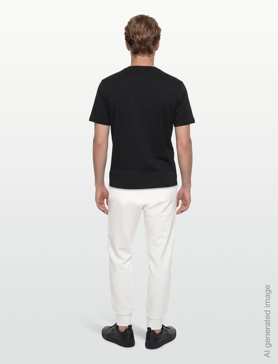 HUGO - Deyladec - short-sleeved t-shirts - black - 4