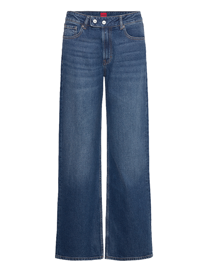 HUGO - 937_9 - szerokie dżinsy - bright blue - 0