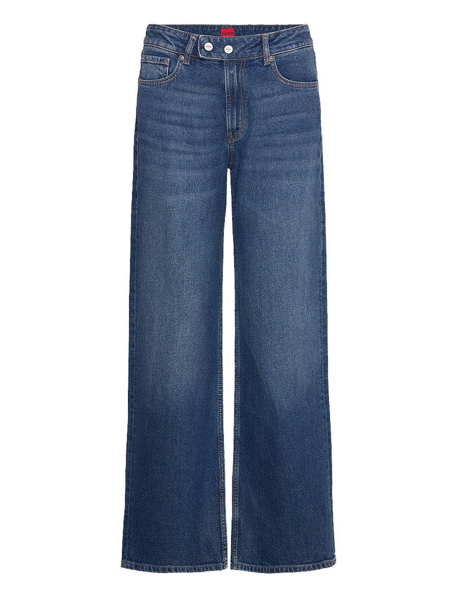 HUGO - 937_9 - brede jeans - bright blue - 0