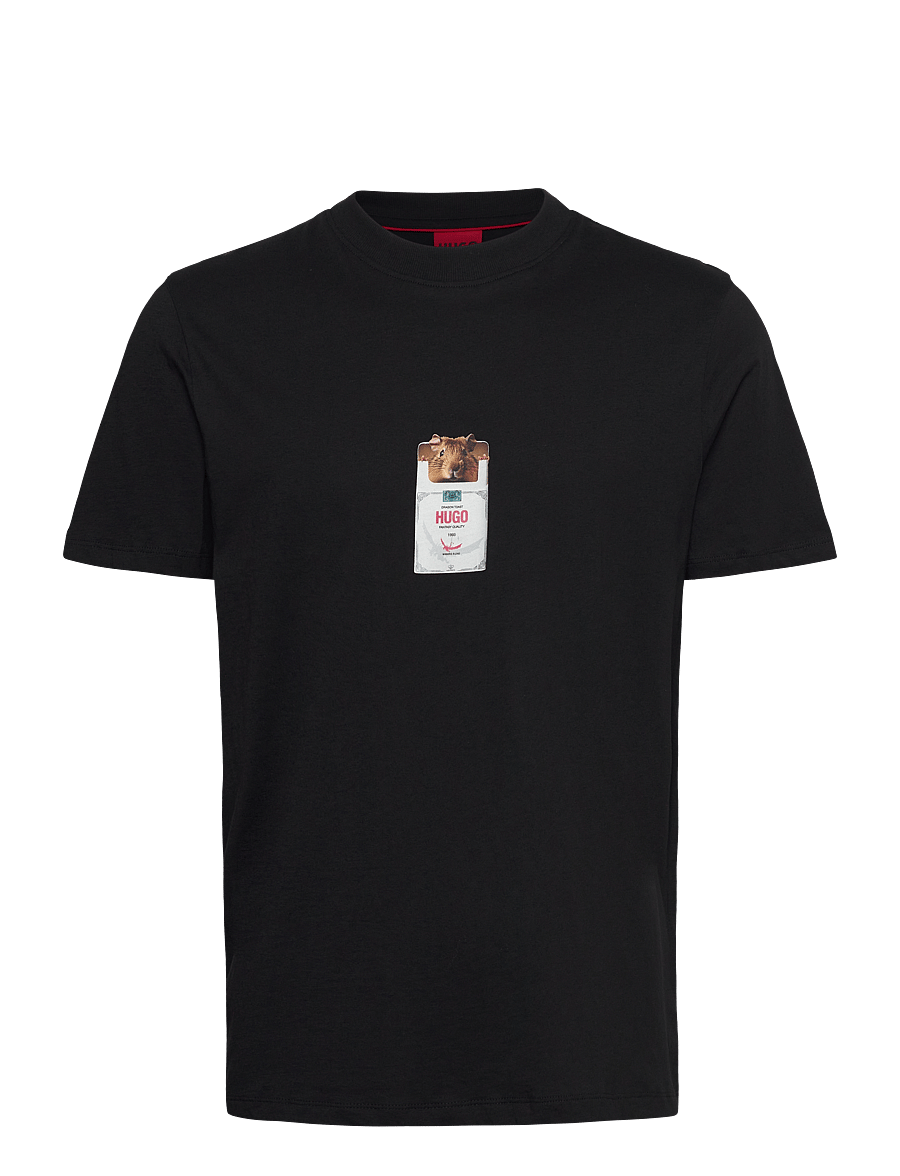 HUGO - Dilesses - lühikeste varrukatega t-särgid - black - 1