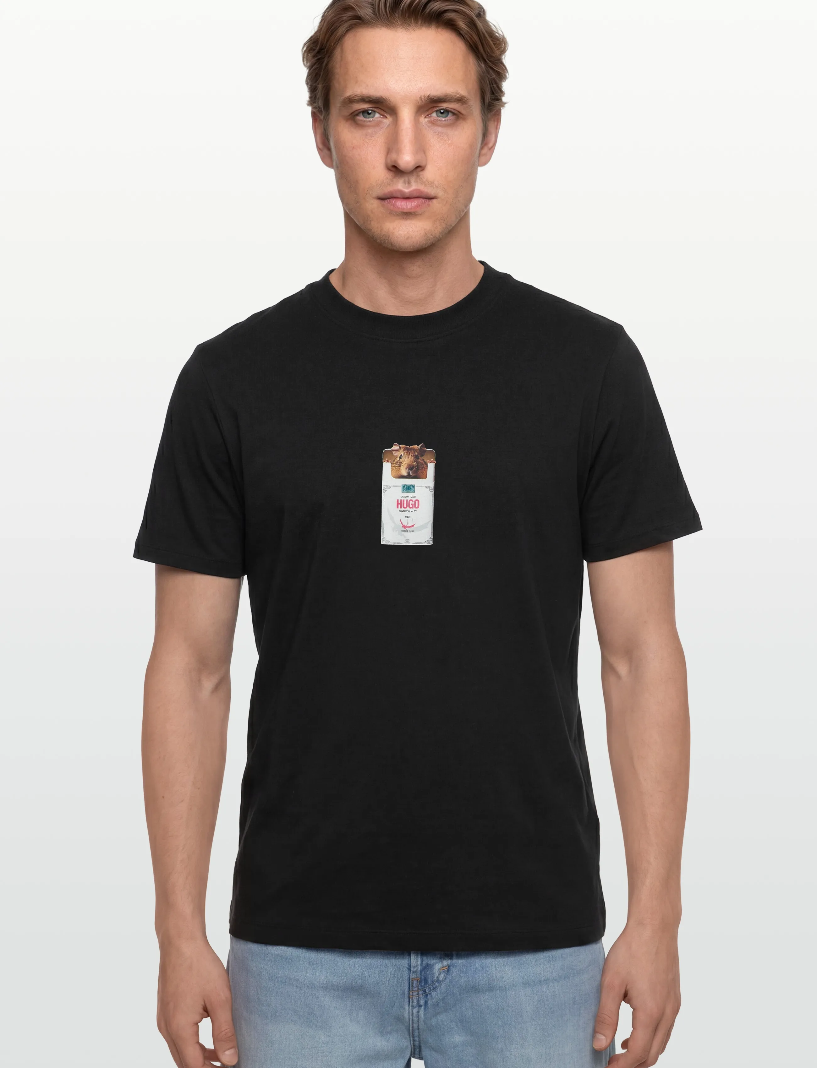 HUGO - Dilesses - kortærmede t-shirts - black - 3