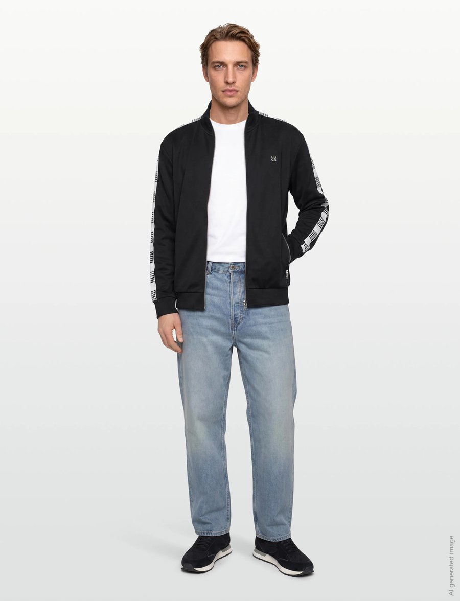HUGO - Dusino - sweatshirts - black - 0