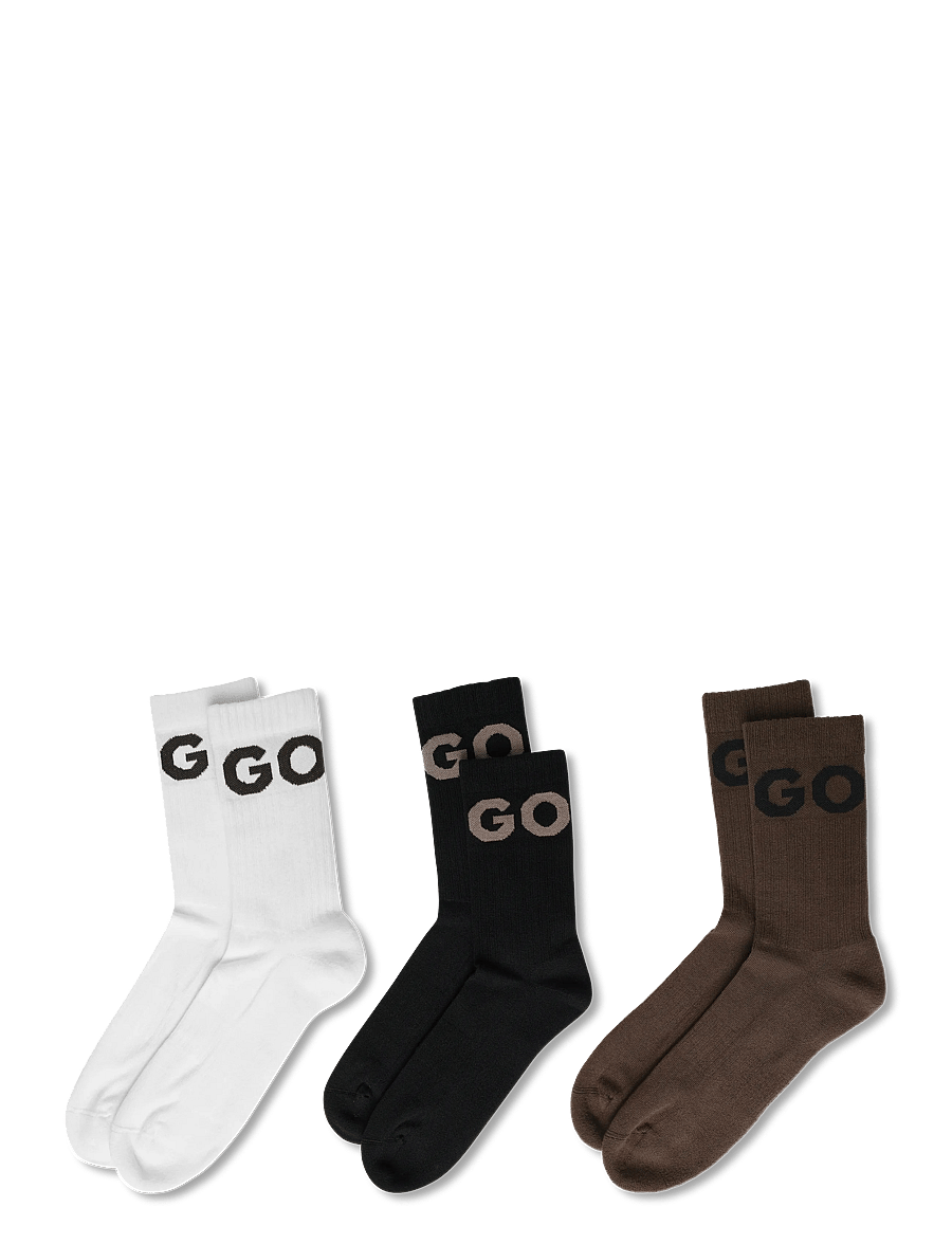 HUGO - 3P QS ICONIC CC - klassikalised sokid - brown overflow - 1