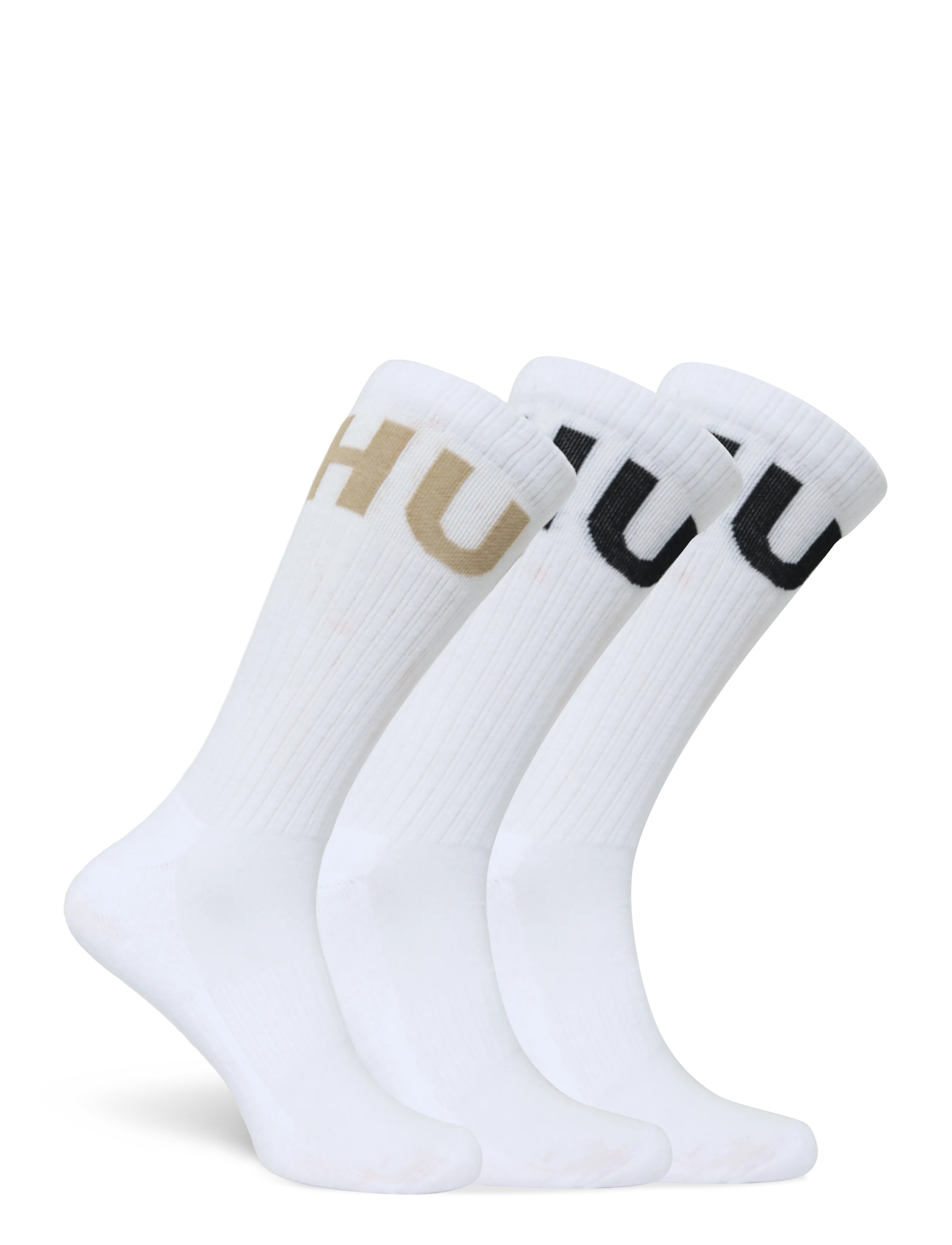 HUGO - 3P QS ICONIC CC - klassikalised sokid - natural - 1