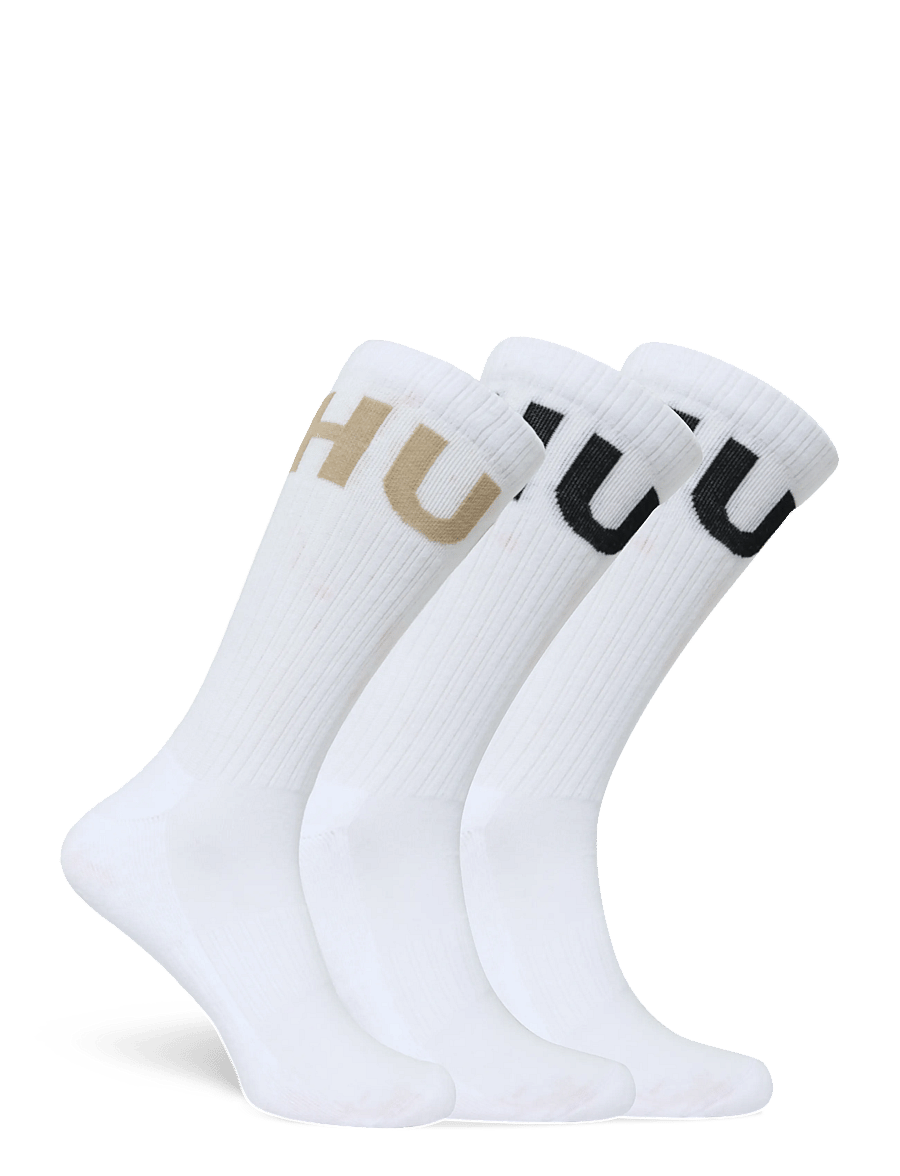HUGO - 3P QS ICONIC CC - crew socks - natural - 1