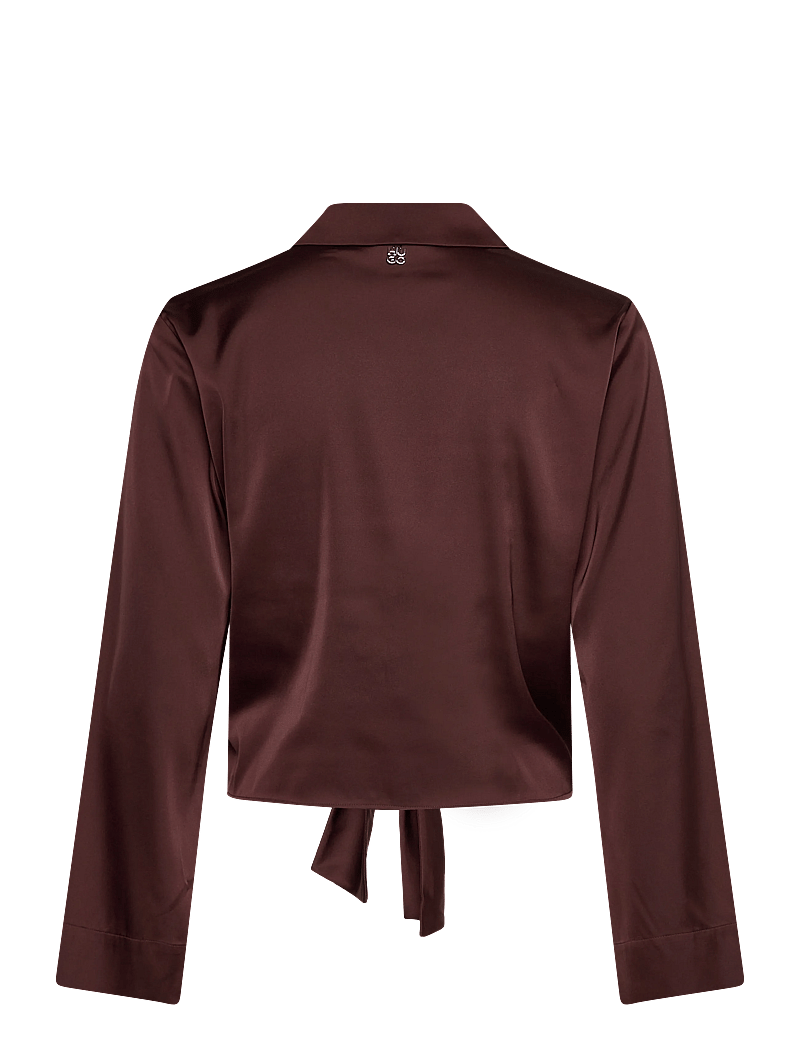 HUGO - Errika - långärmade skjortor - dark brown - 1