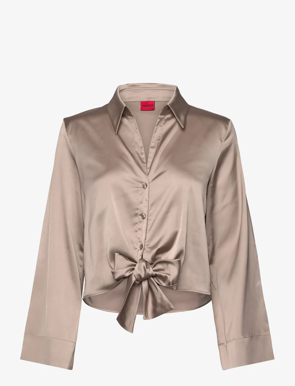 HUGO - Errika - långärmade skjortor - light beige - 0