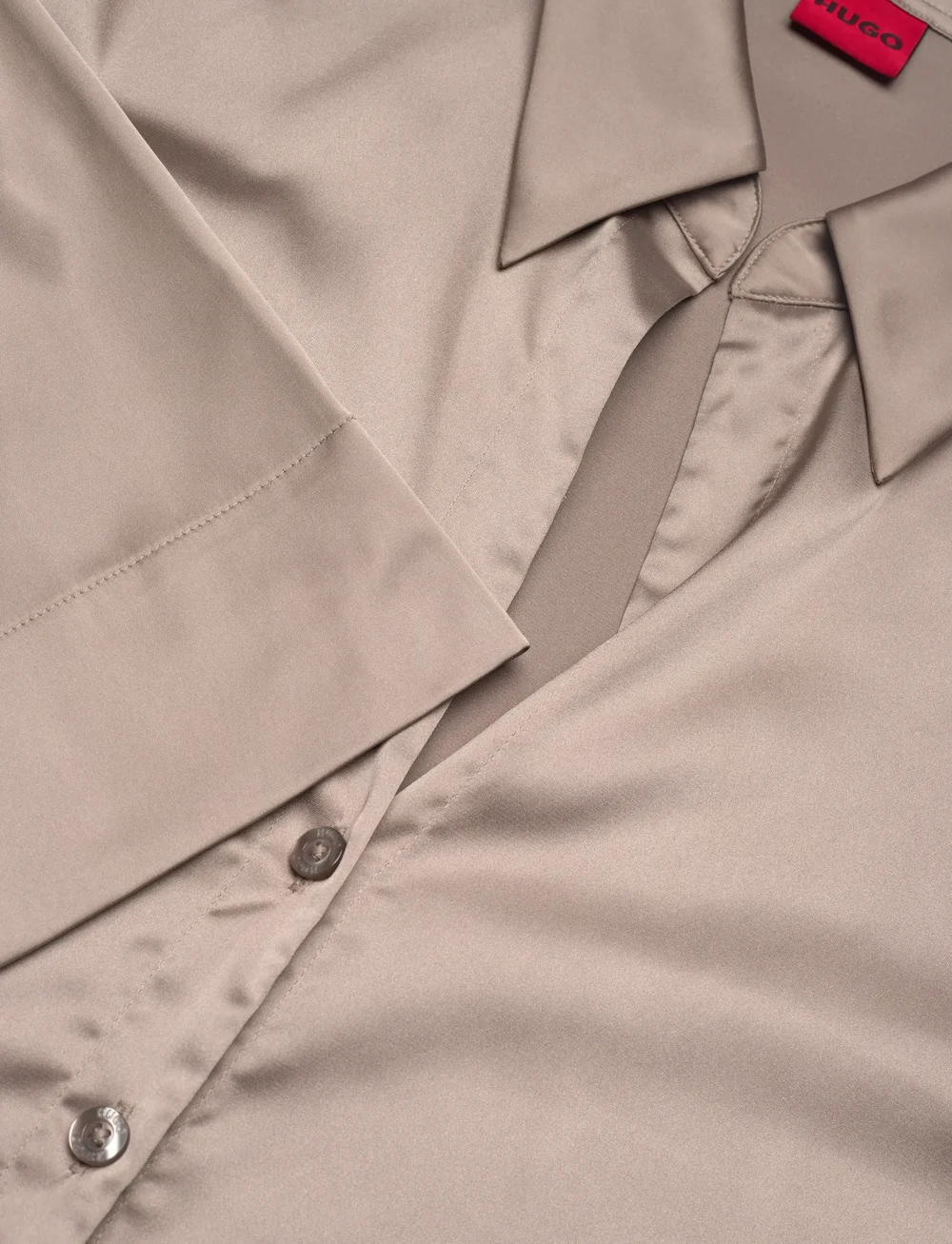 HUGO - Errika - långärmade skjortor - light beige - 2