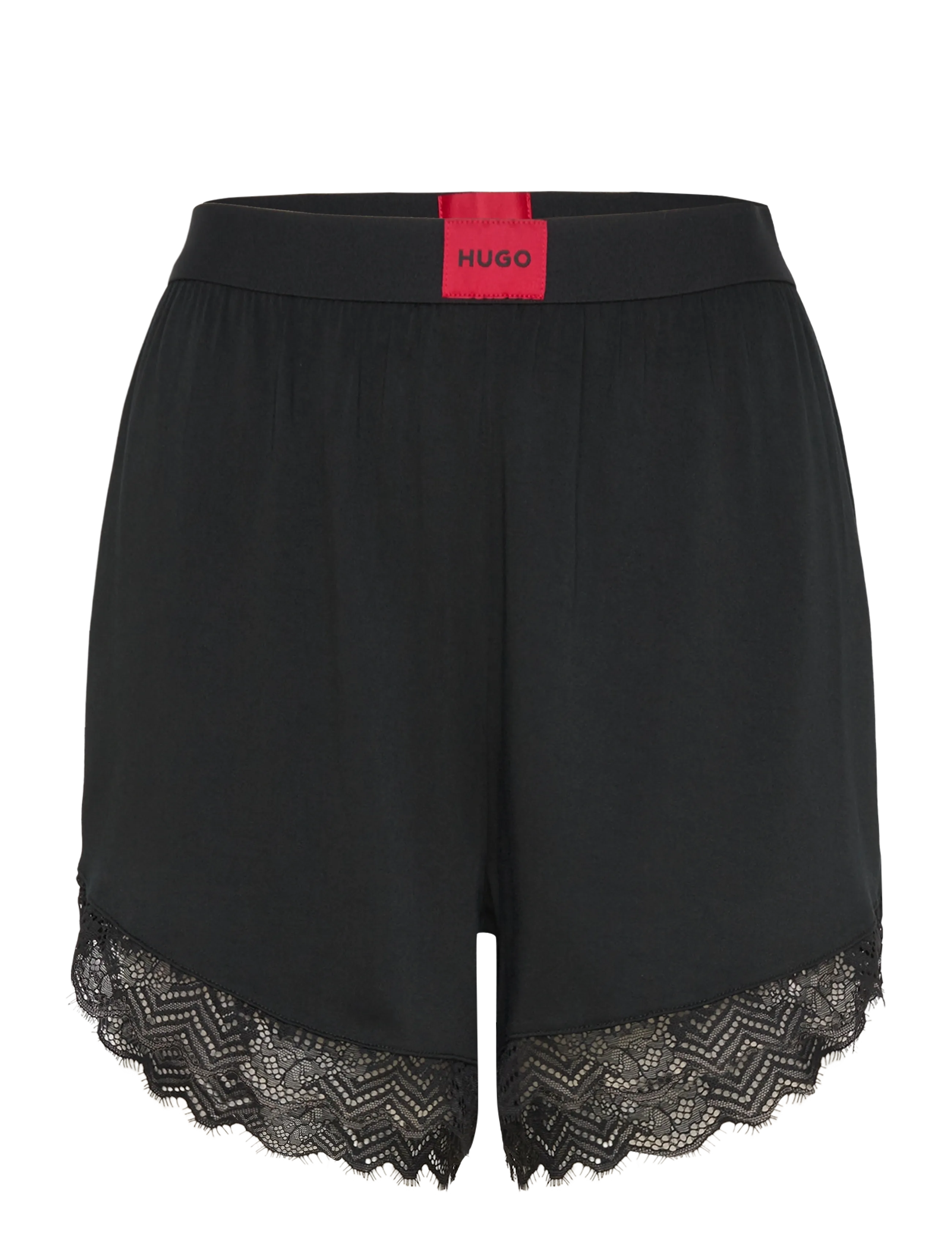HUGO Red Label Lace_Short, XS, Night & Loungewear, Schwarz - Shorts, Frauen