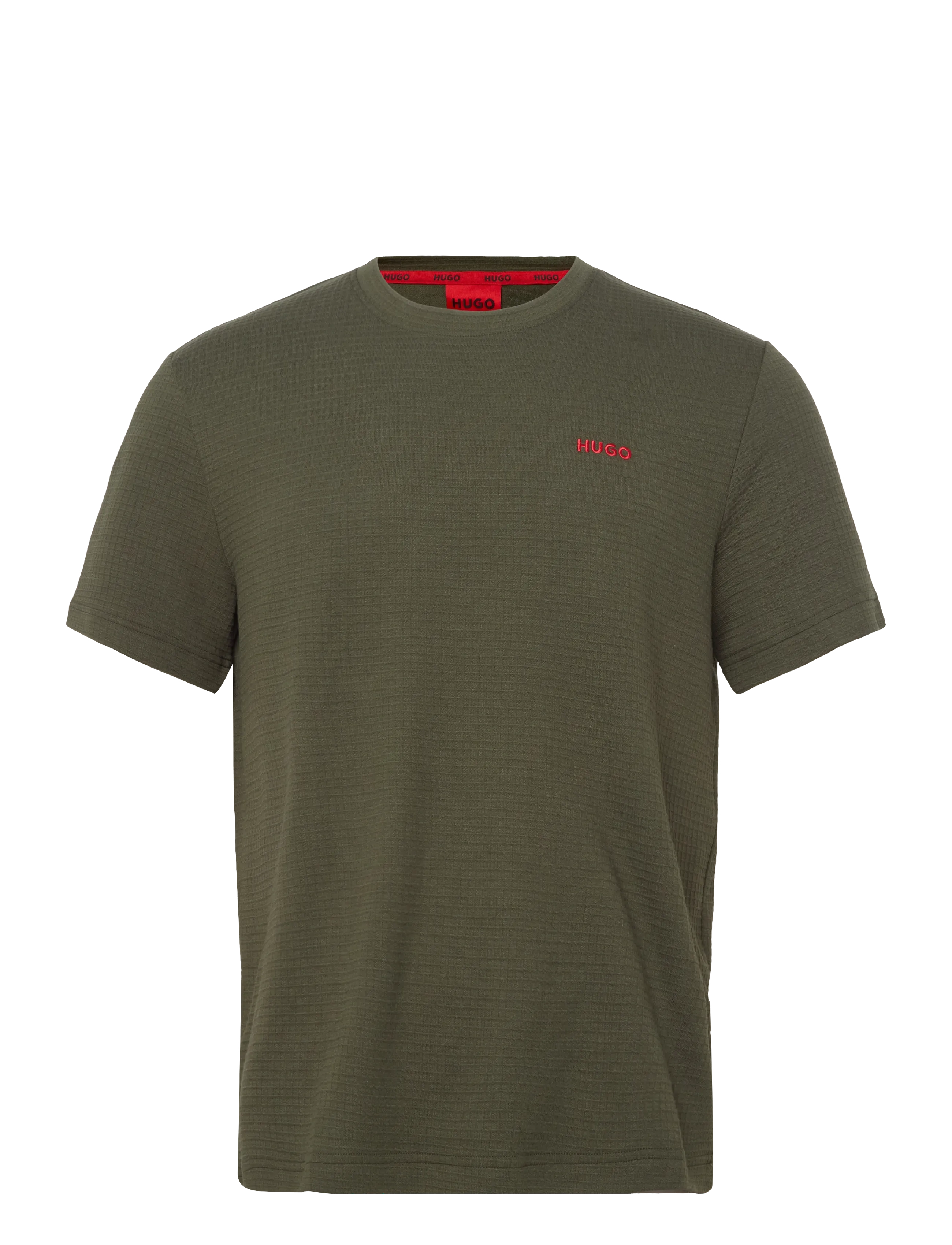 HUGO Austin T-Shirt - Lühikeste varrukatega T-särgid - DARK GREEN / khaki/green