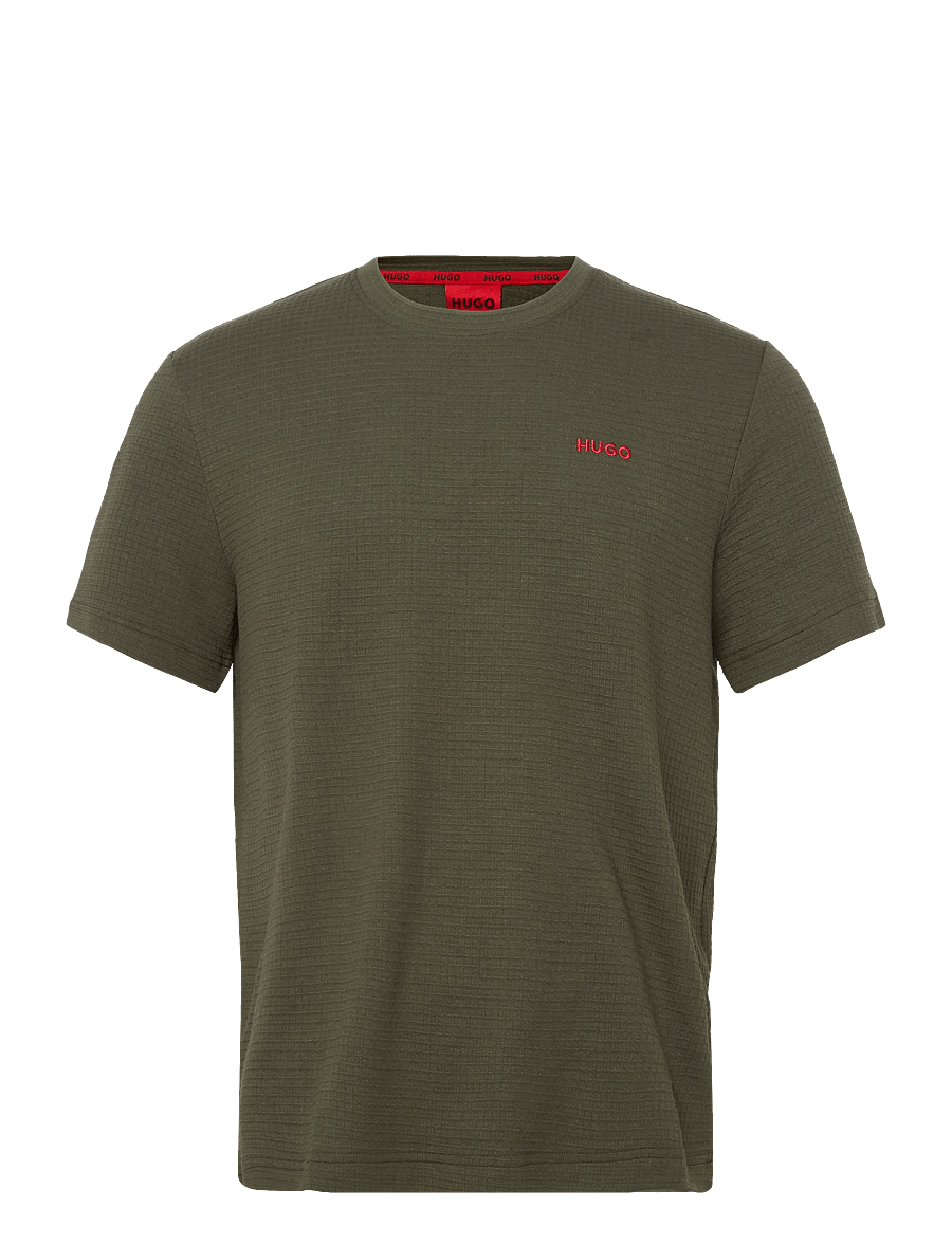 HUGO - Austin T-Shirt - lühikeste varrukatega t-särgid - dark green - 0